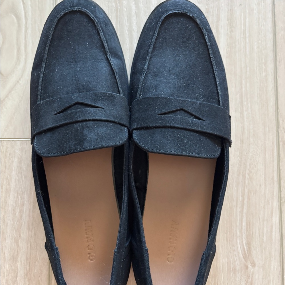 Black Suede Women’s Loafers - Classic Penny Loafers